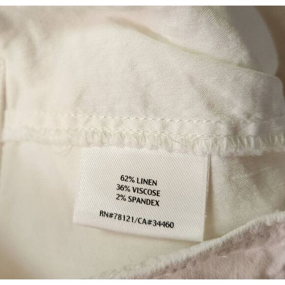 Eileen Fisher Linen Blend Bermuda Shorts Size 4 - Picture 5 of 5